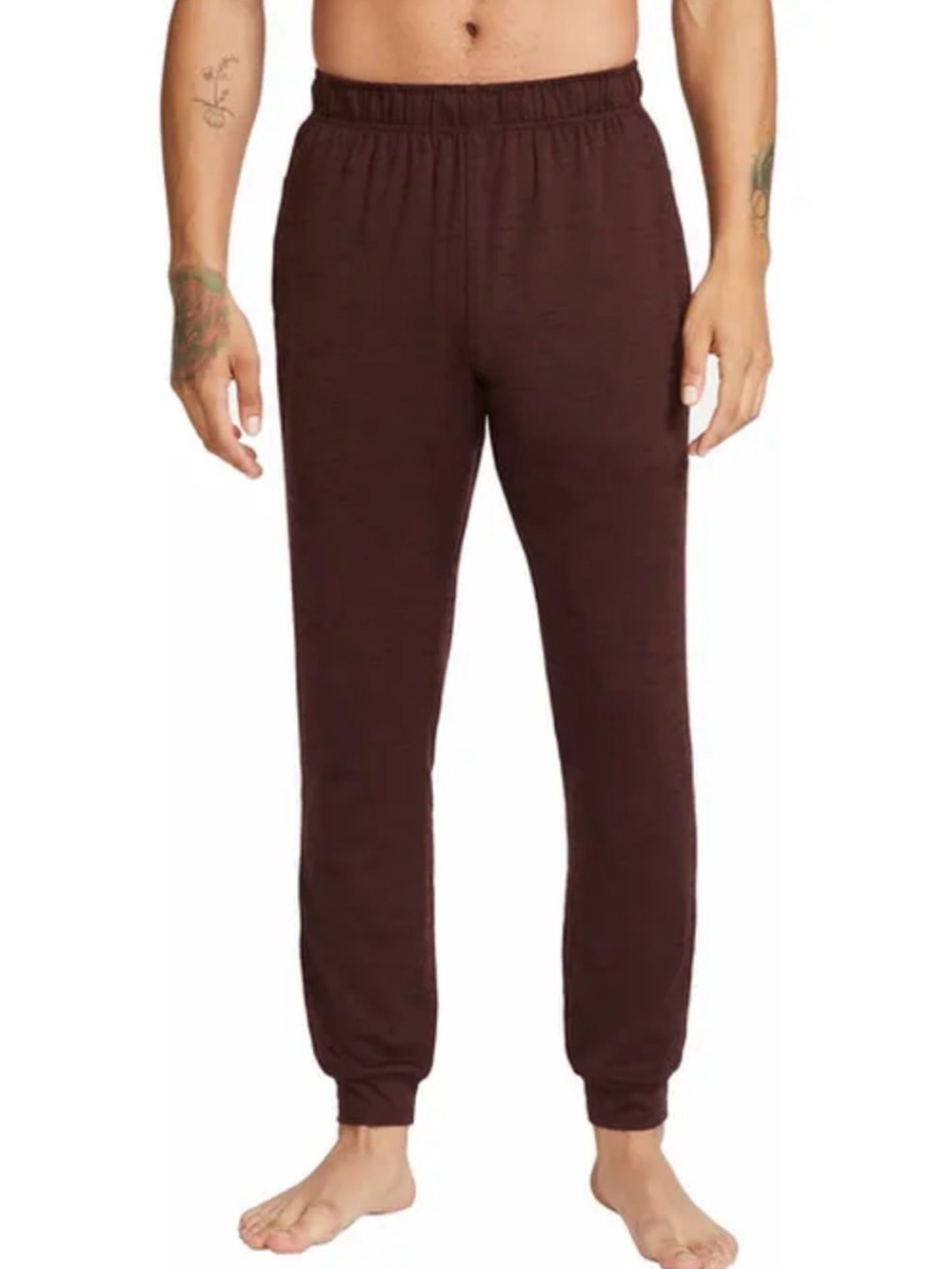 Nike Yoga Dri Fit Jogger Training Pants Mens 3XL Burgundy Crush